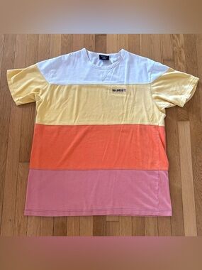 Vintage Polo Jeans Co Ralph Lauren Tee XL Colorblock Embroidered Y2K Rare